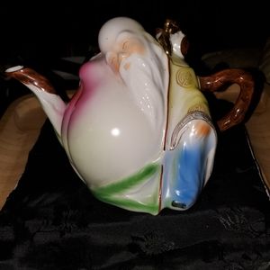 Vintage Chinese 1960s Shou Xing God Of Longevity Teapot